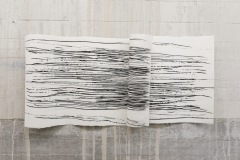Unruhige Landschaft 2015/21     57 x 125 cm